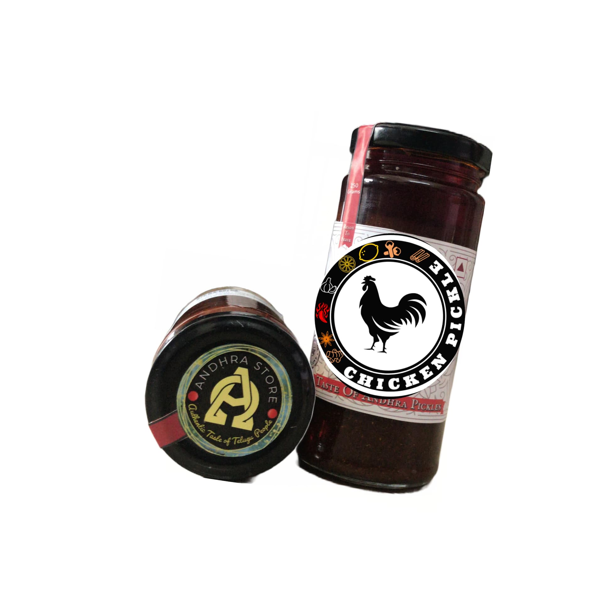 Authentic Andhra chicken pickle — handcrafted with traditional spices from East Godavari
